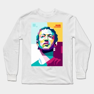 mark zuckerberg pop art Long Sleeve T-Shirt